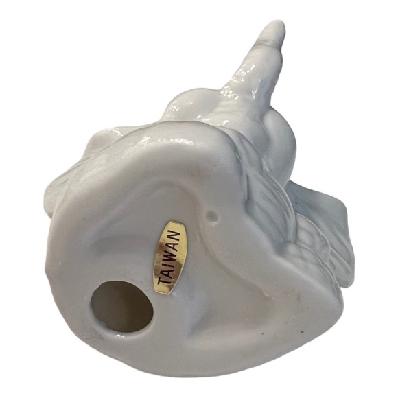 Vintage Elephant Figurine Glazed Ceramic Baby Nursery Decor Ring Holder - Picture 7 of 9